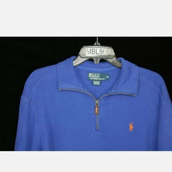 Polo Ralph Lauren Rib 1/4 Quarter Zip Pullover med - Picture 7 of 7